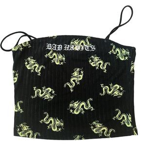 BAD HABITS dragon rue 21 crop top 🐉